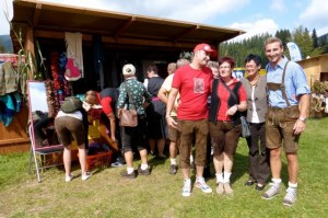 Sogar der Bürgermeister (ganz rechts) von der Veitsch hat uns besucht !!!!